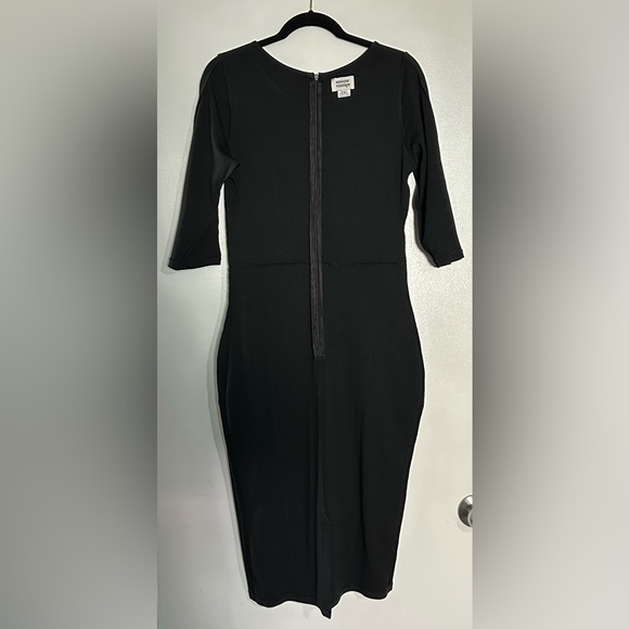 Unique Vintage Black Mod Wiggle Dress NWOT Size Large - Picture 13 of 14